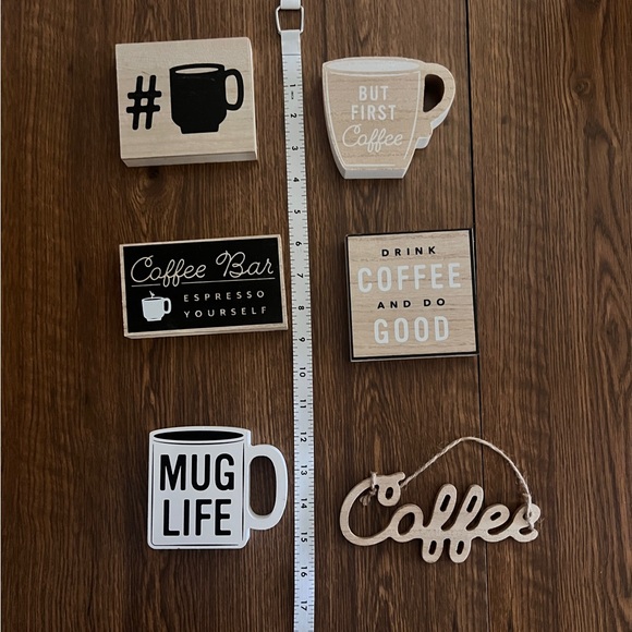 Coffee Bar Shelf sitters and Decor - Picture 3 of 9